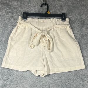 Have Women's High-Waist Beige Shorts